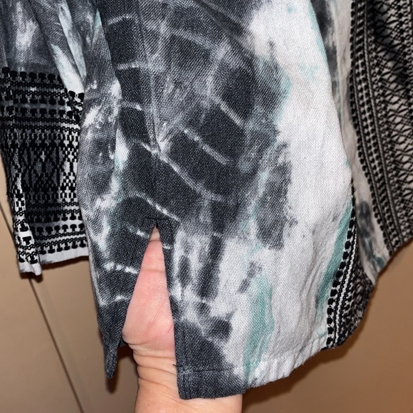 Ivy Jane cowl neck 100% cotton long sleeve tie dye design top medium/large - Picture 5 of 9
